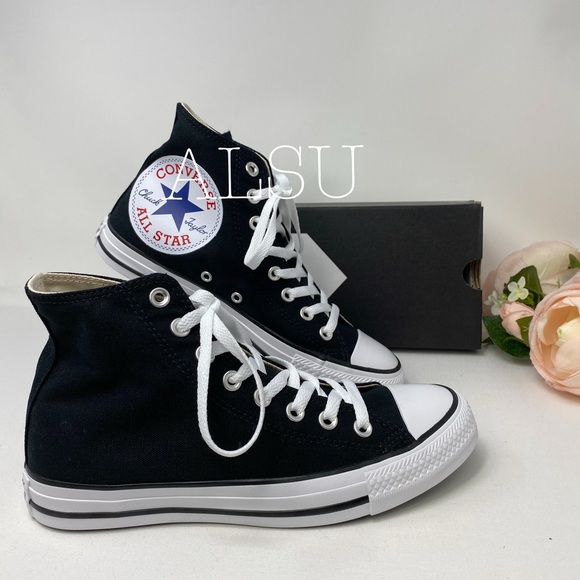 Converse Ctas HI Big Logo Black Women’s Sneakers - Picture 5 of 12